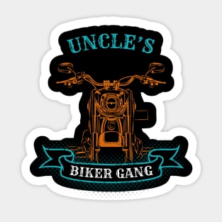 Uncle's Biker Gang Father's Day Sticker